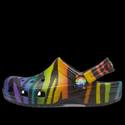 (GS) Crocs Classic Seasonal Print Clogs 'Black Multi'