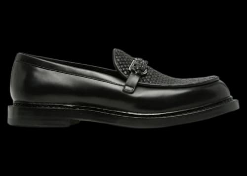 Ferragamo Mock Ornament Slip-On Black