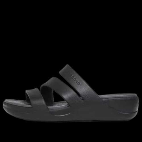 Crocs Boca Strappy Wedge Sandals 'Black' (Women's)