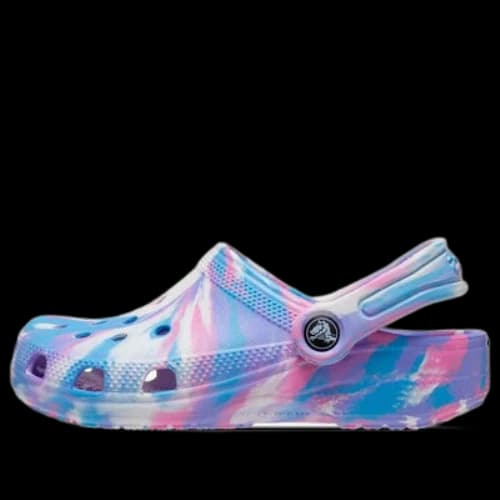 (PS) Crocs Classic Marbled Clog 'Blue Purple Pink'