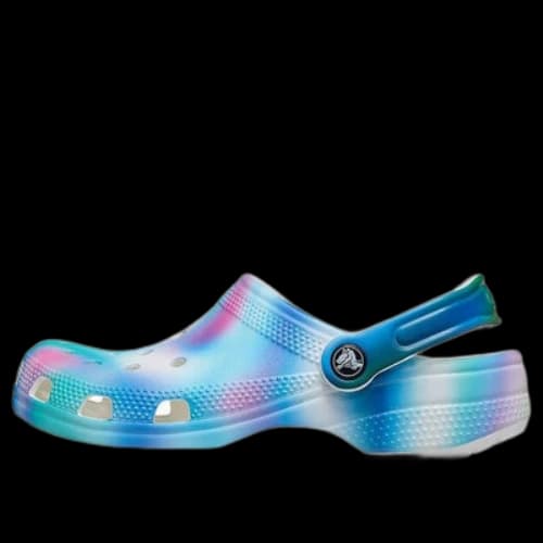 Crocs Colorful Crocs Beach Unisex Multi-Color White Sandals