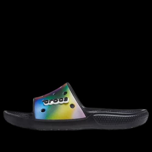 Crocs Colorful Casual Unisex Multi-Color Black Slippers