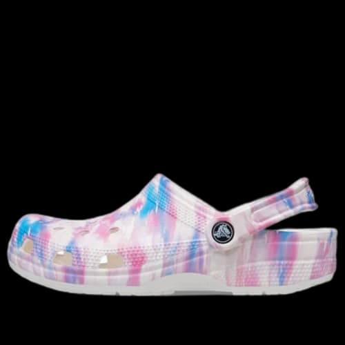 Crocs Classic Casual Unisex White Pink Blue Sandals 'White Pink Blue'