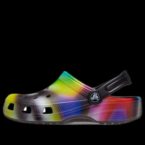 (GS) Crocs Classic Solarized Clogs 'Black Multi'