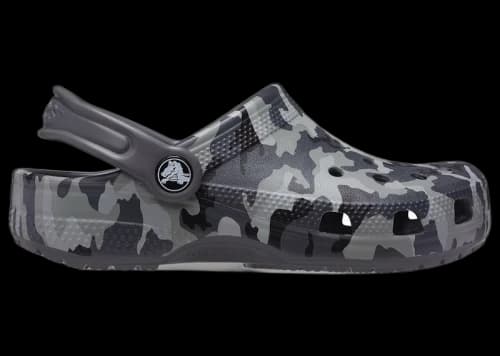 Crocs Classic Camo Clog Black Grey (TD)