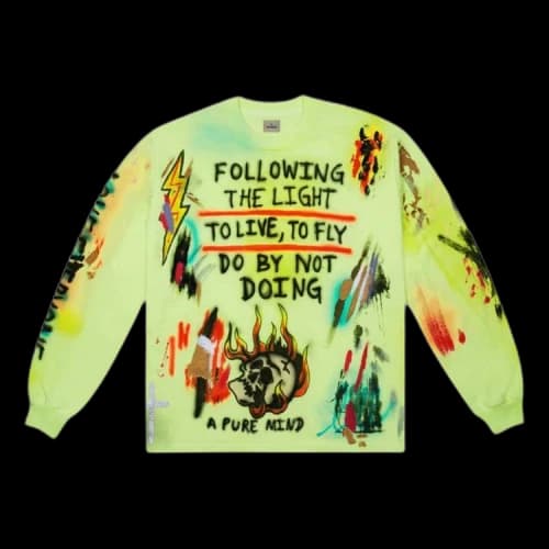 Kanye West x Wes Lang Wyoming Long-Sleeve T-Shirt 'Frozen Yellow'
