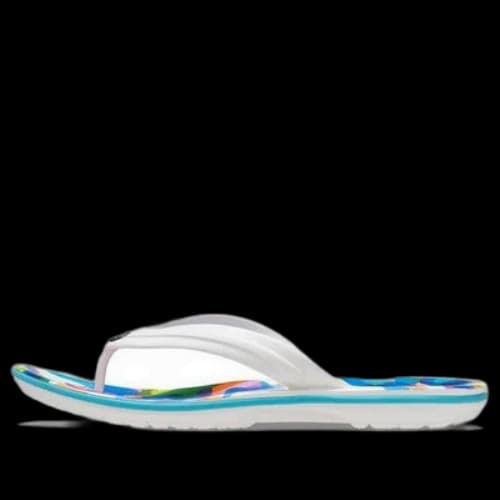 Crocs Classic Bubble Block Slides 'White Multi'