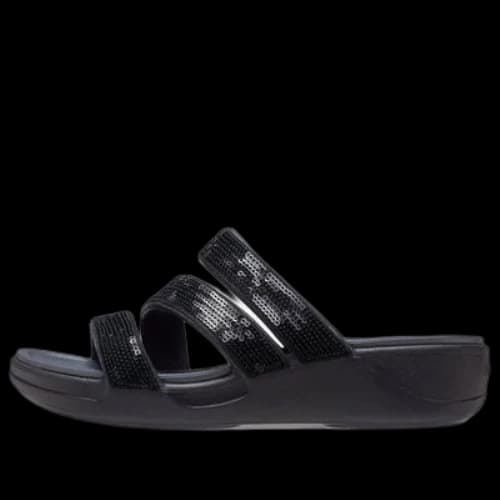 Crocs Boca Strappy Wedge Sandals 'Black' (Women's)