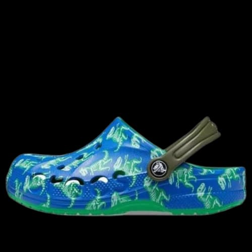 (GS) Crocs Baya Printed Clogs 'Blue Bolt Multi'