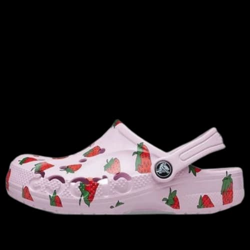 (GS) Crocs Baya Seasonal Printed Clogs 'Pink Red'