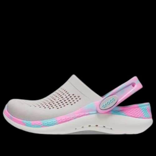 (GS) Crocs Literide 360 Marbled Clogs 'Grey Pink Blue'