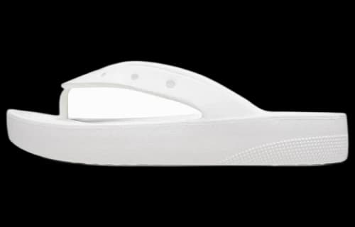 Crocs Classic Platform Flip Flop 'White' (Women's)