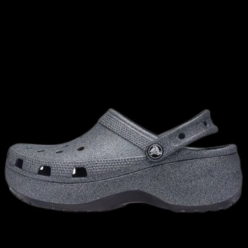 Crocs Classic Platform Glitter II Clog 'Black' (Women's)