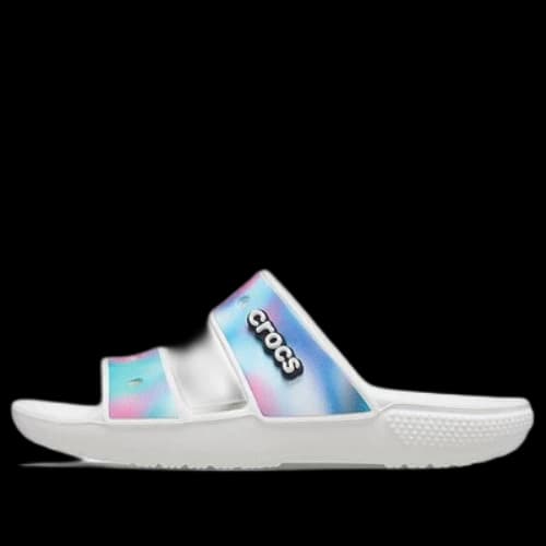 Crocs Classic Colorful Unisex Multi-Color White Sandals