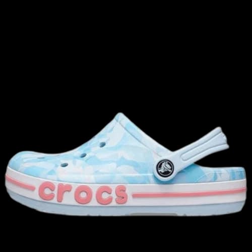 (TD) Crocs Bayaband Bubble Camo Clogs 'Mineral Blue Pink'