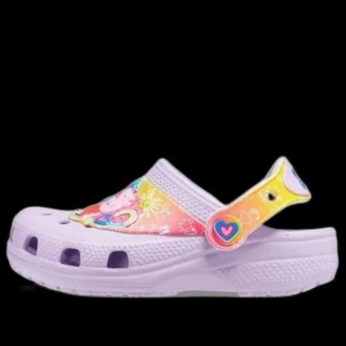 (TD) Crocs Peppa Pig Classic Clogs 'Lilac'