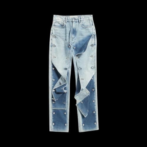 Y/Project Snap Off Jeans 'Evergreen Ice Blue'