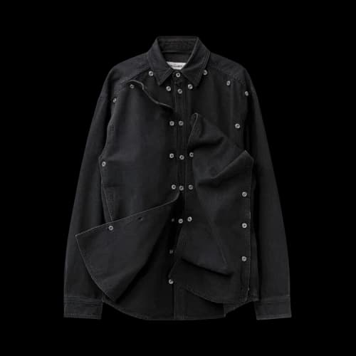 Y/Project Snap Off Denim Shirt 'Black'