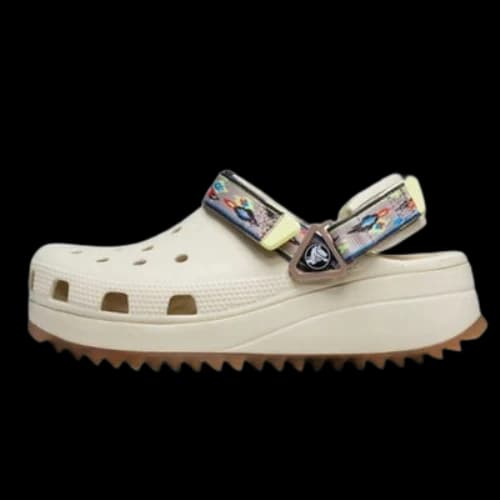 Crocs Classic Hiker Ikat Clogs 'White Tan'