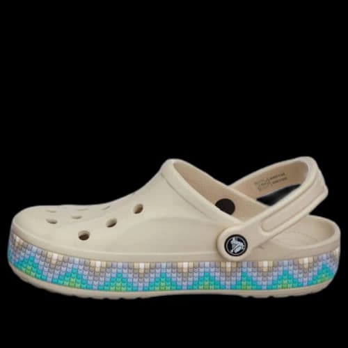 Crocs Bayaband Chevron Band Clogs 'Stucco Multi'