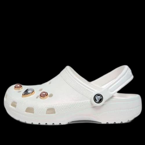 (GS) Crocs Classic Crystals Clogs 'White'