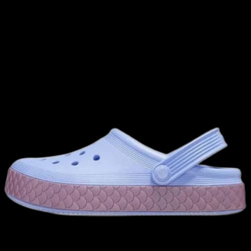 (GS) Crocs Crocband IV Reflective Mermaid Clogs 'Blue Pink'