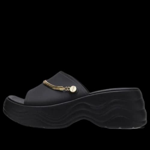 Crocs Skyline Shimmer Slides 'Black Gold' (Women's)