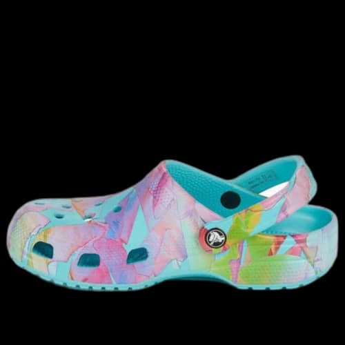 Crocs Classic Palm Print Clogs 'Neptune Multi'