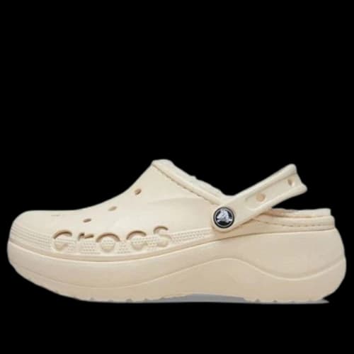 Crocs Baya Platform Lined Clog 'Beige' (Women's)