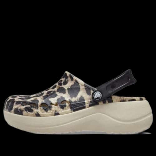 Crocs Baya Platform Animal Print Clogs 'Leopard' (Women's)