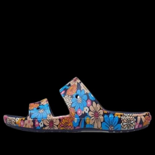 Crocs Classic Crocs Retro Floral Sandals 'Blue Multi'