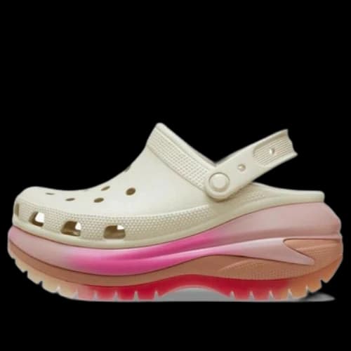 Crocs Mega Crush Color Dip Clog 'White Pink'