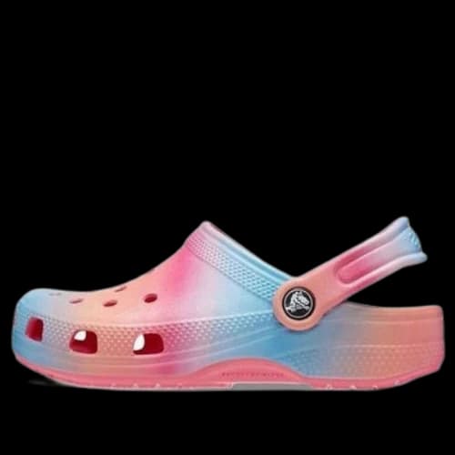 (GS) Crocs Classic Color Dip Clogs 'Pink Blue Orange'