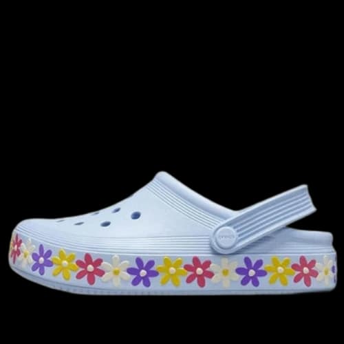 (GS) Crocs Baya Band Charm Band Clogs 'Blue Multi'
