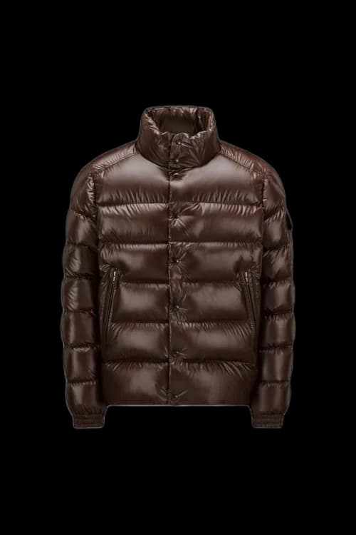 Moncler Lule Short Down Jacket Brown