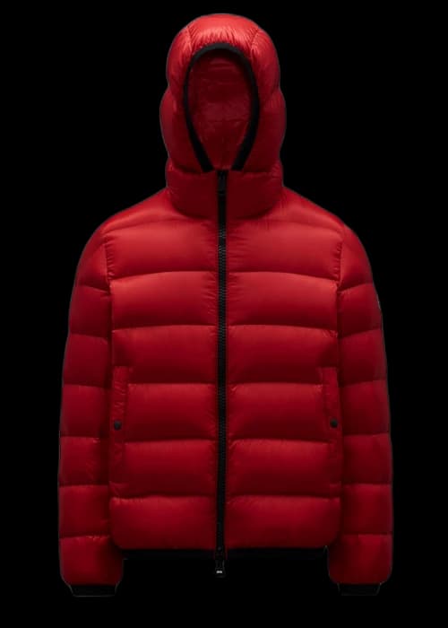 Moncler Myosotis Short Down Jacket Scarlet Red