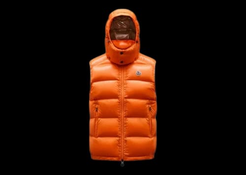 Moncler Bormes Down Vest Bright Orange