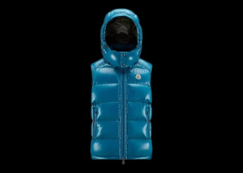 Moncler Bormes Down Vest Petrol Blue