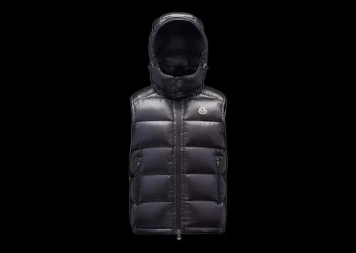 Moncler Bormes Down Vest Black