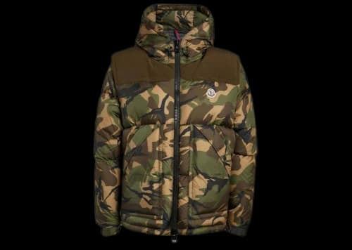 Moncler MEAKAN Jacket Down Detach Sleeve Jacket Green