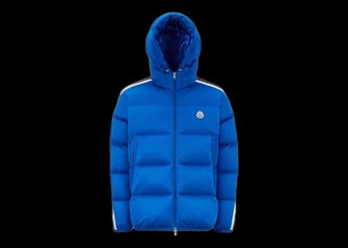 Moncler Sanbesan Short Down Jacket Electric Blue