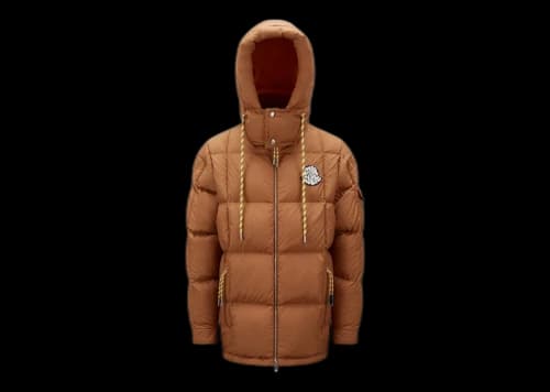 Moncler Mariveles Short Down Jacket Light Brown