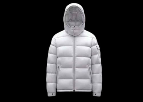 Moncler Maya Short Down Jacket Optical White