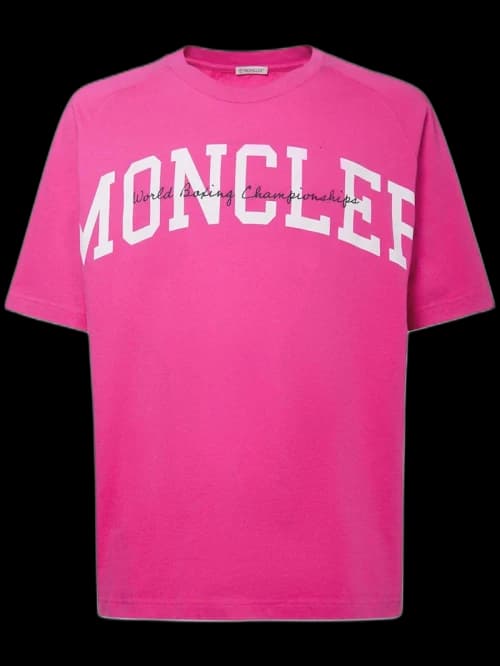 Moncler Logo T-Shirt Pink