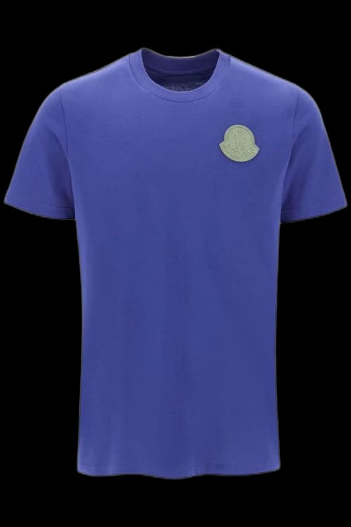 Moncler Logo Match T-Shirt Blue