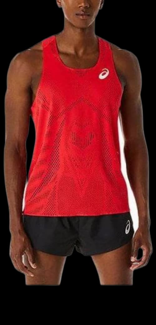 ASICS Actibreeze Jaquard Singlet 'Red'