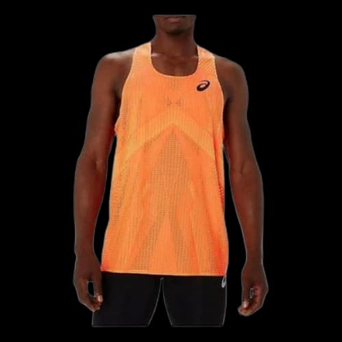 ASICS Actibreeze Singlet Logo Vest 'Sunrrise Red Safety Yellow'
