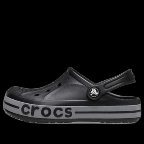 (GS) Crocs Bayaband Reflective Band Clogs 'Black Grey'
