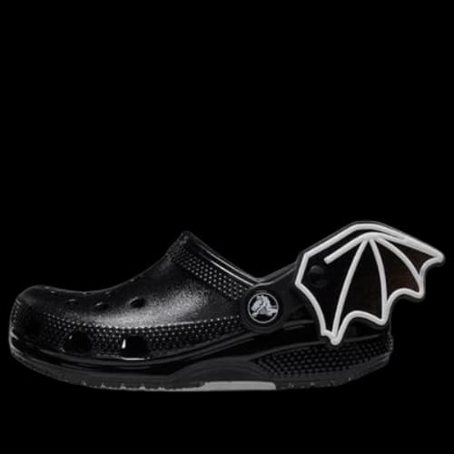 (TD) Crocs Classic I Am Bat Clogs 'Black White'