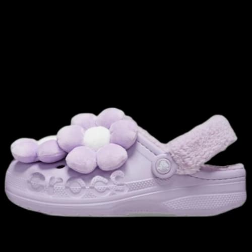 Crocs Baya Lined Fuzz Strap Singles Day 'Purple White' (Women's)